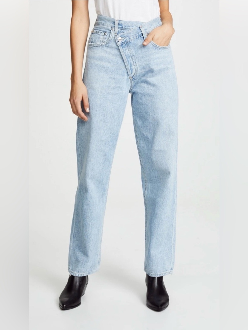 Agolde Light Blue Relaxed Straight Jeans size 26